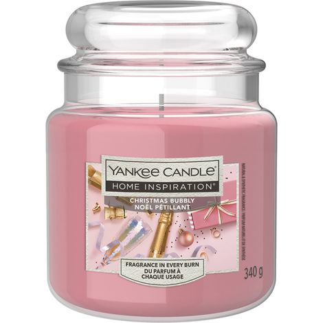 Yankee Candle Duftkerze Mittleres Glas Festive Wonderland 340 g rot