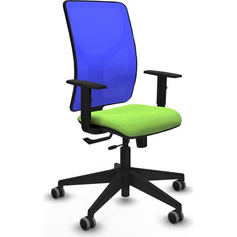 Silla de oficina piqueras y crespo Motilla azul soporte lumbar ajustable (1/2)