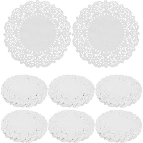 Napperons ronds blancs absorbant l'huile de cuisson, 140 pièces (1/5)
