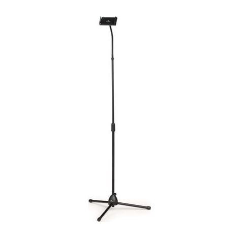 Supporto per Tablet e Smartphone TWIST, Girevole da Scrivania e Pavimento, in Metallo Resistente, Nero, per iPad e dispositivi mobili