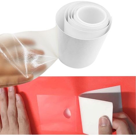 Pool Patch Repair Kit, 1m TPU Clear Tape, pour réparer Les Matelas gonflables, Les Anneaux de Natation, Les Maisons gonflables, Les Jouets gonflables, Les bâches (1/5)