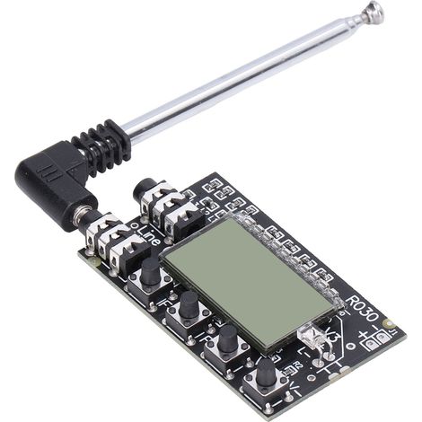 Module radio FM numérique stéréo sans fil 76-108MHz, écran digital, carte récepteur audio DC 3V-12V (1/5)