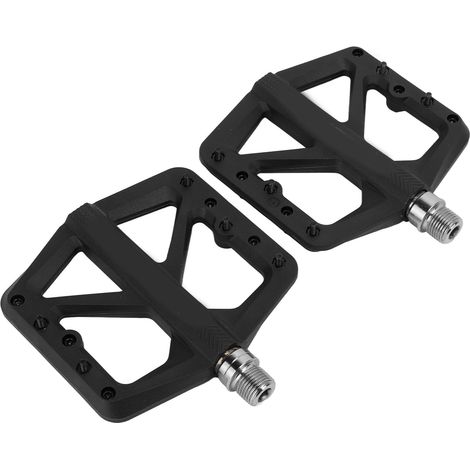 Fahrradpedale, perfekt abgedichtet, ausreichend breit, guter Grip, rutschfeste Cleats, Flatpedale für Mountainbikes, schwarz (1/5)