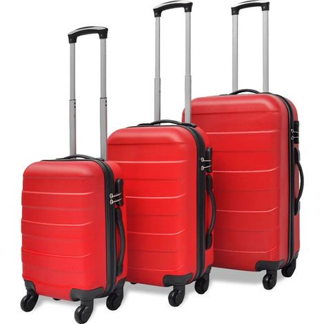 Teenpull – 3-tlg. Hartschalenkoffer-Set Rot 45,5/55/66 cm (1/5)