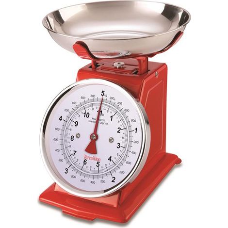 Balance Mecánica 5 Kg Retro Rojo - Tradition 500 - Terraillon