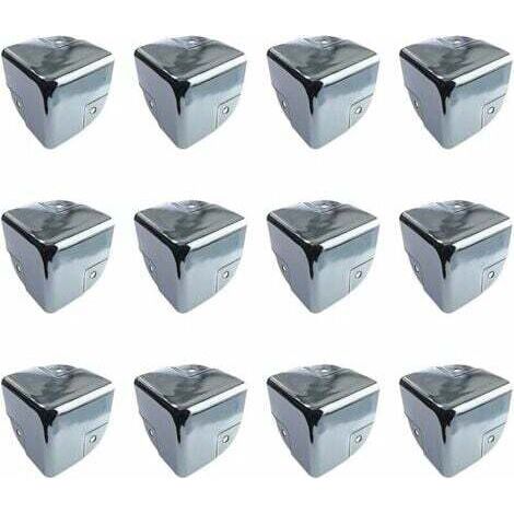 Protection de Meubles Protections d'Angle en Métal Protection d'Angle de Table 12 Pièces Supports de Protection d'Angle de Bord en Métal Protecteurs d'Angle pour Tables et Meubles Pointus (1/5)