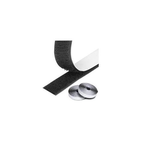 5 Mètres Scratch Autocollant Extra Fort Noir Double Face Bande Scotch Scratch Adhésive Ultra Puissant 2 Rouleau Ruban Agrippantes Adhésives Hook & Loop H248 (1/4)