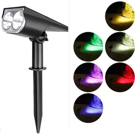 Solaire Extérieur Spot Projecteur LED Etanche IP65 Lumière colorée 1pcs (1/5)