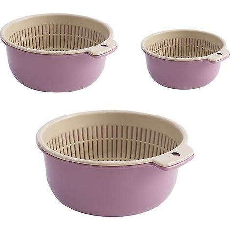 Ensemble de 3 paniers de drainage violets assortis (1/5)