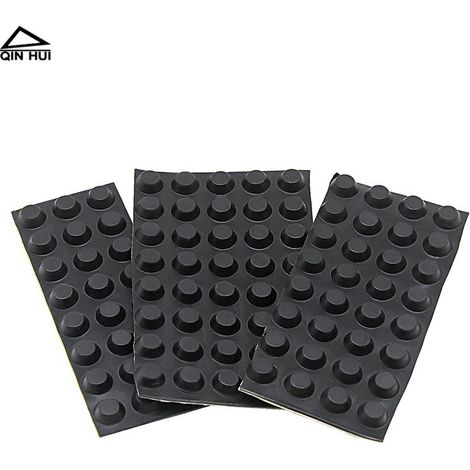 Patins d'amortissement des vibrations et d'absorption des chocs pour enceintes acoustiques, amplificateurs et autres boîtiers 3M américains  patins en caoutchouc semi-circulaires/trapézoïdaux. (1/5)