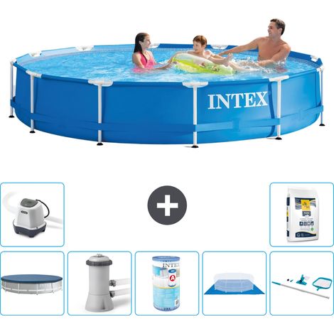 Intex Piscine Tubulaire Ronde - 366x76 cm - 8-pièces S41570 (1/5)