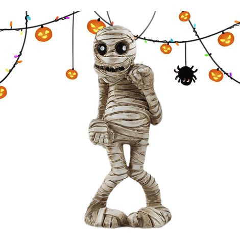 Décorations de bureau d'Halloween, statues de momie en résine, décoration de bureau, décorations délicates en résine, petites figurines de bureau en résine (1/5)