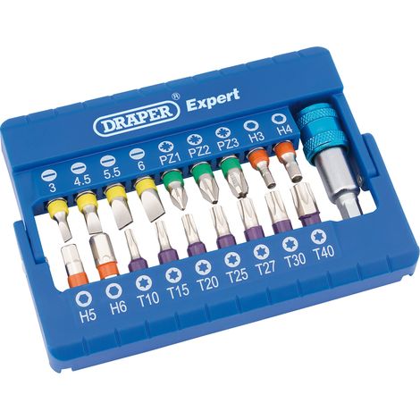 Draper Expert 19-Piece Coloured Screwdriver Bit Set (Model 82402) (1/5)