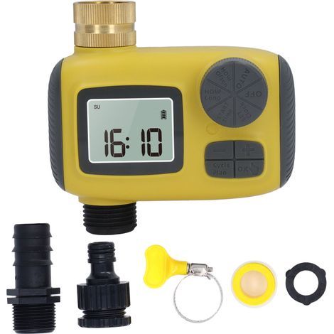 NH3/4 inch Irrigation Timer, Pure Copper Connector, Programmable Garden Hose, Automatic Outdoor Irrigation for Watering (1/5)