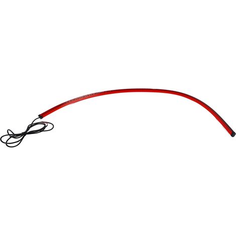 GARRYFIZH Troisième feu stop LED 100 cm, étanche, flexible, rouge, montage haut, universel, pour voiture