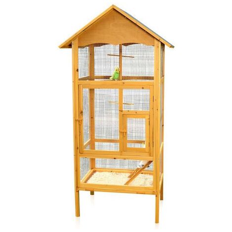 Vogelkäfig Vogelvoliere Voliere Vogelhaus Holz Vogel Zimmer Käfig Papageienkäfig