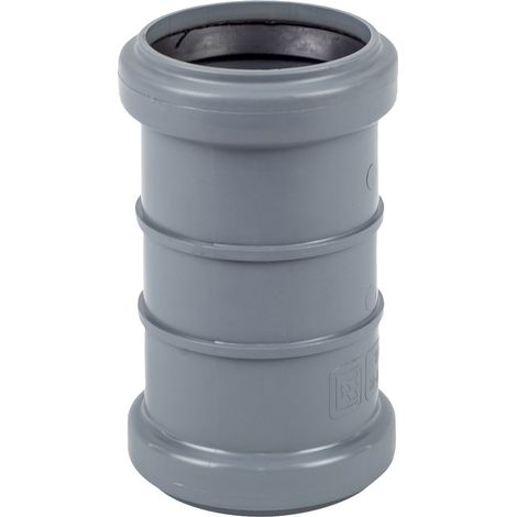 Connecteur double PP-HT 40 sanitaire, pour eaux usées intérieures, couleur