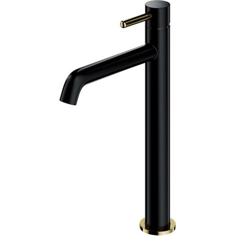 OMNIRES Y - Grifería de lavabo, negro/dorado Y1212BLGL (1/2)