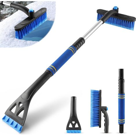 Grattoir à glace extensible avec brosse à neige - Grattoir à glace pour voiture - Brosse à neige avec raclette et grattoir à glace - Manche extra long - Manche télescopique - Grattoir à vitre - Access (1/5)