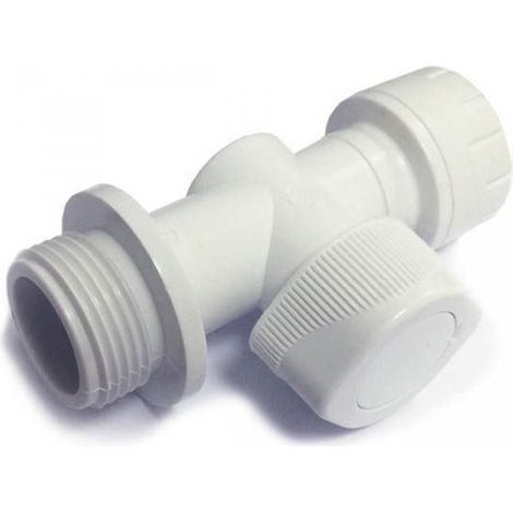 Polypipe PolyPlumb PB5915 Shut Off Valve Hot Cold 15mm x 15mm - 5 Pack