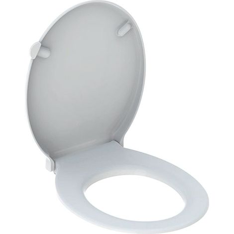 Geberit Renova Comfort WC-Sitz barrierefrei, antibakteriell, Befestigung von oben ohne Absenkautomatik, Weiß (1/5)