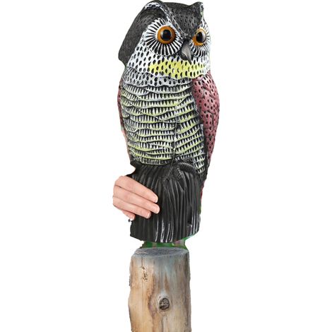 Repelente de aves, plástico resistente, altura 37 cm, ancho 17 cm, profundidad 16 cm, uso exterior. (1/5)