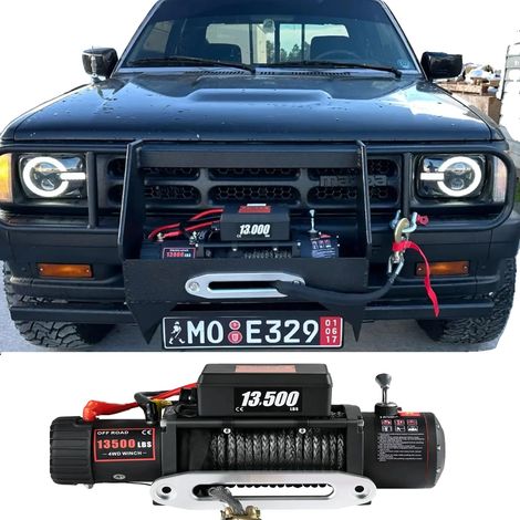Cabrestante eléctrico, capacidad de 13500 lb, control inalámbrico, 13500 lb (1/5)