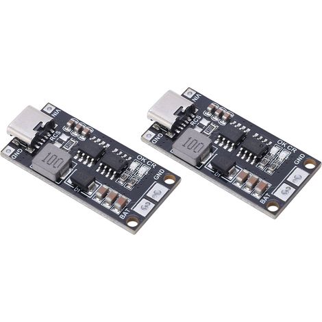 2Pcs carte charge batterie robuste 2S Type C 8.4V module élévateur lithium 1A (1/5)