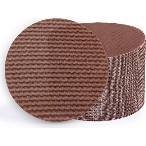 50 Pcs Disque Abrasif Maille 125mm, Papier à Poncer 120 Grain (1/5)