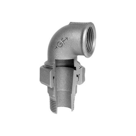 98 - Bocchettone curvo MF 1" conico in ghisa zincata 09805005 - -  EURACCORDI - -