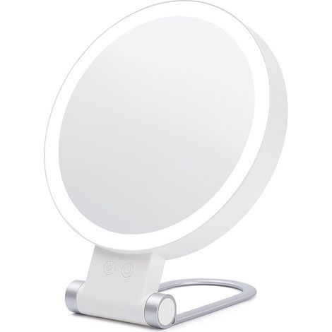 Miroir Maquillage Grossissant Lumineux, 30X/1X 1000mAh Rechargeable (1/5)