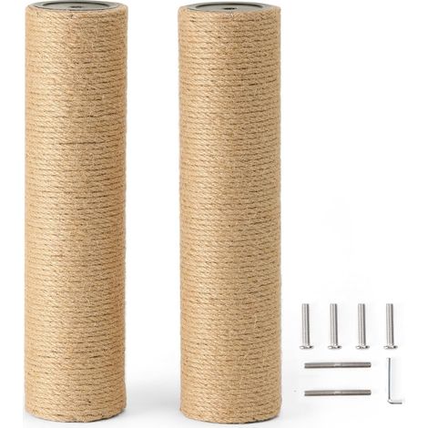 Lot de 2 Rechange Corde De Jute Vis M8 8,9x32,6cm Pour Arbre À Chat (1/5)