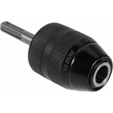 Irovami Porte-forets métalliques SDS à serrage automatique, tige de marteau vers pince de perçage à trois mors, mandrin de perçage professionnel 1/2-20UNF 13 mm, adaptateur SDS (1/5)
