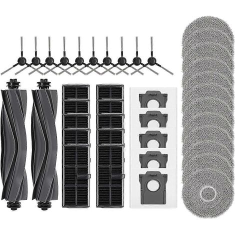 Pour aspirateurs Dreame X30 Ultra, L10s Pro, Ultra Heat, L10s Ultra Gen 2 et Mova E30 Ultra : pièce détachée principale, brosse latérale, filtre et sac à poussière. (1/5)