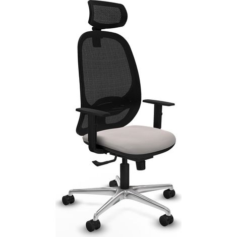 Sedia da ufficio piqueras y crespo Cilanco nero mesh pelle (1/2)