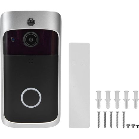 Intelligente Video-Türklingel V5 mit WLAN (2,4 GHz), 720p-Nachtsicht, kabelloser Bewegungserkennung und einfacher Installation für Zuhause (1/5)