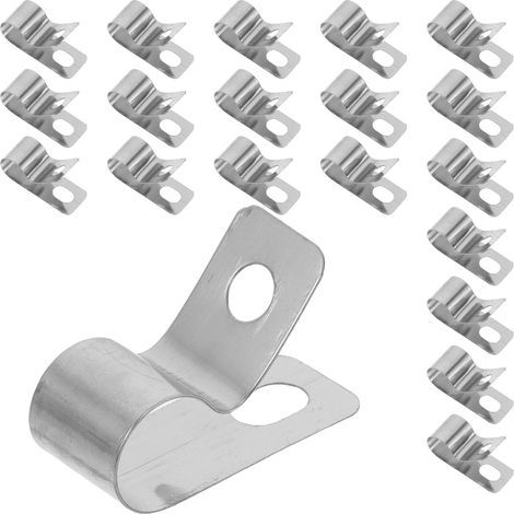 Clips pour Fil de Clôture en Acier Inoxydable 50 Pièces Fixation Robuste pour Clôtures Agricoles et Enclos Animaliers (1/5)