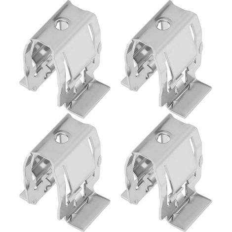 Set of 4 Iron Fixing Clips for Car Interior Roof Handle 21 x 18 mm Compatible with Audi A4 B8 B9 A6 C6 (1/5)