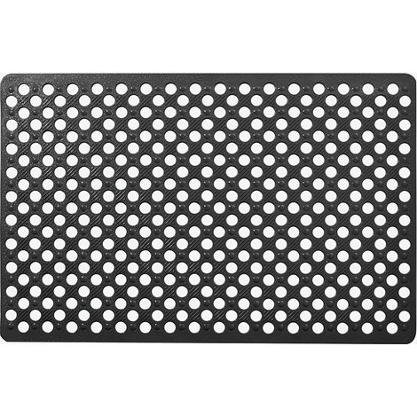 Tapis de douche antidérapant, lot de 1 Évacuation rapide, design antidérapant double face et base avec ventouses - Motif géométrique, lavable en machine, idéal pour salle de bain, toilettes d'hôtel, (1/5)