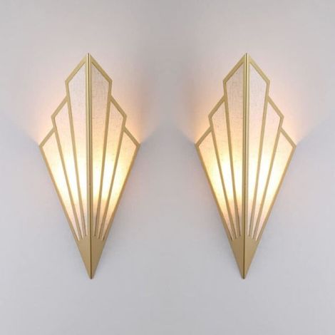 Applique murale moderne, minimaliste et créative, idéale pour les chambres, les couloirs et les salons, culot E12, style Art déco, 1 pièce par paquet. (1/5)