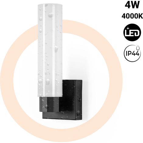 Applique LED tubolare per bagno - 4W - 320lm - IP44