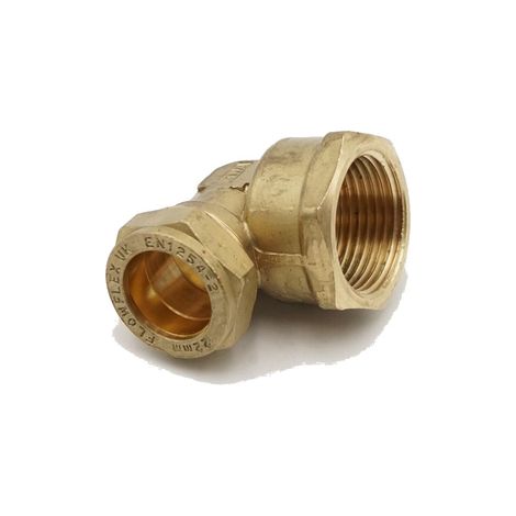 PrimaPlus 22mm x 1" Female Brass Compression Elbow Fitting (1/3)