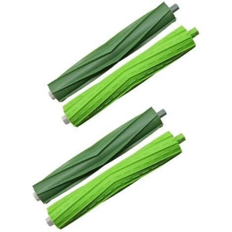 Brosses de rechange en caoutchouc adaptées aux accessoires d'aspirateur iRobot Roomba i7 i7 + E5 E6 E7, 2 ensembles