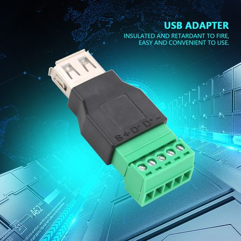 2 pièces adaptateur USB femelle type A à souder rapide convertisseur sans soudure connecteur (1/5)
