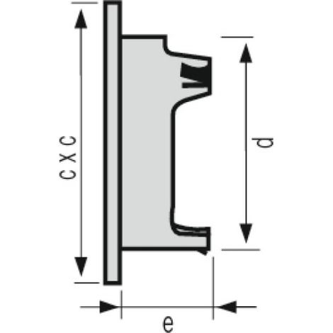 Grilles de ventilation extérieures - spéciale façade - GETM pour tubes PVC et gaines - Ø 100 - moustiquaire - anthracite - NICOLL