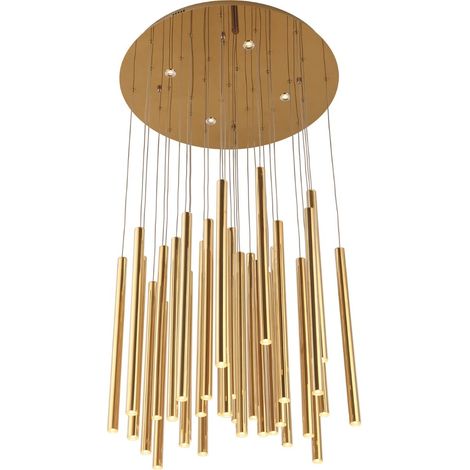 Lampada a sospensione Organic LED dimmerabile oro Maxlight (1/3)