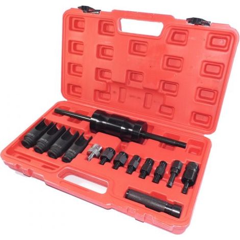 Kit 14pz Estrattore Iniettori con Martello Scorrevole Universale Motori Diesel