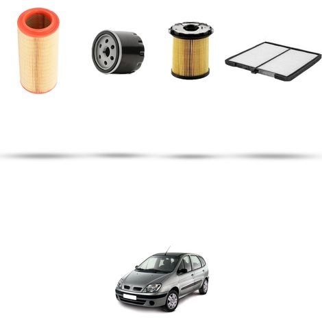 Kit tagliando 4 filtri compatibile con Renault Scenic I 1.9 dti 74kw Dal 1997 (1/5)