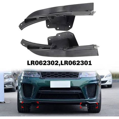 La référence LR062302 convient au déflecteur d'air inférieur du pare-chocs avant gauche des modèles Land Rover Range Rover Sport 2014-2022. (1/4)