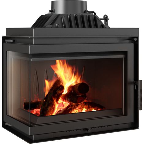 Inserto para chimenea SMART MS 8 BS cristal en el lado izquierdo